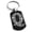 Black, variant on Stainless Steel Letter Q Initial Dotted Monogram Engraved Engraved Dog Tag Keychain Keyring
