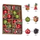 thumbnail image 4 of Juego de adornos navideños con perlas | 1 pieza de plástico rojo, azul y dorado | 29,5 x 19,5 x 5 cm. Ideal para decorar el hogar., 4 of 7