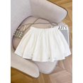 thumbnail image 3 of Women Solid‑Color Drawstring‑Waist Casual Skirt, Lightweight Spring‑Summer Daily Skirts, 3 of 10