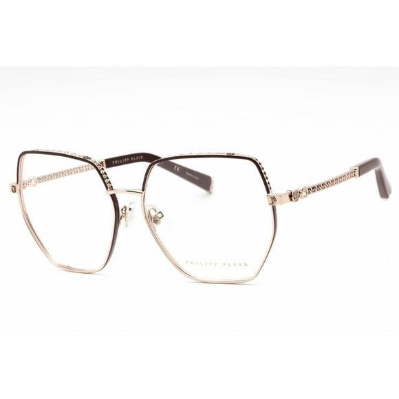 Philipp Plein VPP054S 0K99 Women's Shiny Red Gold Frame Eyeglasses