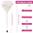 thumbnail image 2 of Wekvgz Beading Funnel for Clay Beads Complete Beading Funnel Kit Practical Beading Funnel Tool Kit Reusable Clay Bead Funnel for Making Bracelets Necklaces White, 2 of 11