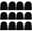 Black, variant on 12 Pack Wholesale Winter Beanie Hat Unisex Bulk Skull Knitted Ski Cap For Cold Weather - Black