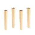 thumbnail image 5 of 4 Pieces Wooden Furniture Leg DIY Furniture Support Feet Lightweight Stable Multifunction Sofa Legs for Bed Chair Dresser Cupboard Couch 20cm, 5 of 8