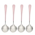 thumbnail image 1 of Shisuyan 4pcs Ramen Soup Spoons for Home Stainless Steel Simple Style Kitchen Use, 1 of 9