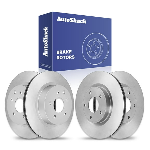 AutoShack Front Vented & Rear Vented Brake Rotors 4-PC Set Replacement for 2014-2019 Nissan Rogue