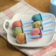 thumbnail image 2 of Molde para helado azul [6 cavidades], bandeja para cubitos de hielo con 6 celdas de silicona, herramienta de cocina de grado alimenticio, sorbete de helado para paletas para niños y adultos, 2 of 5
