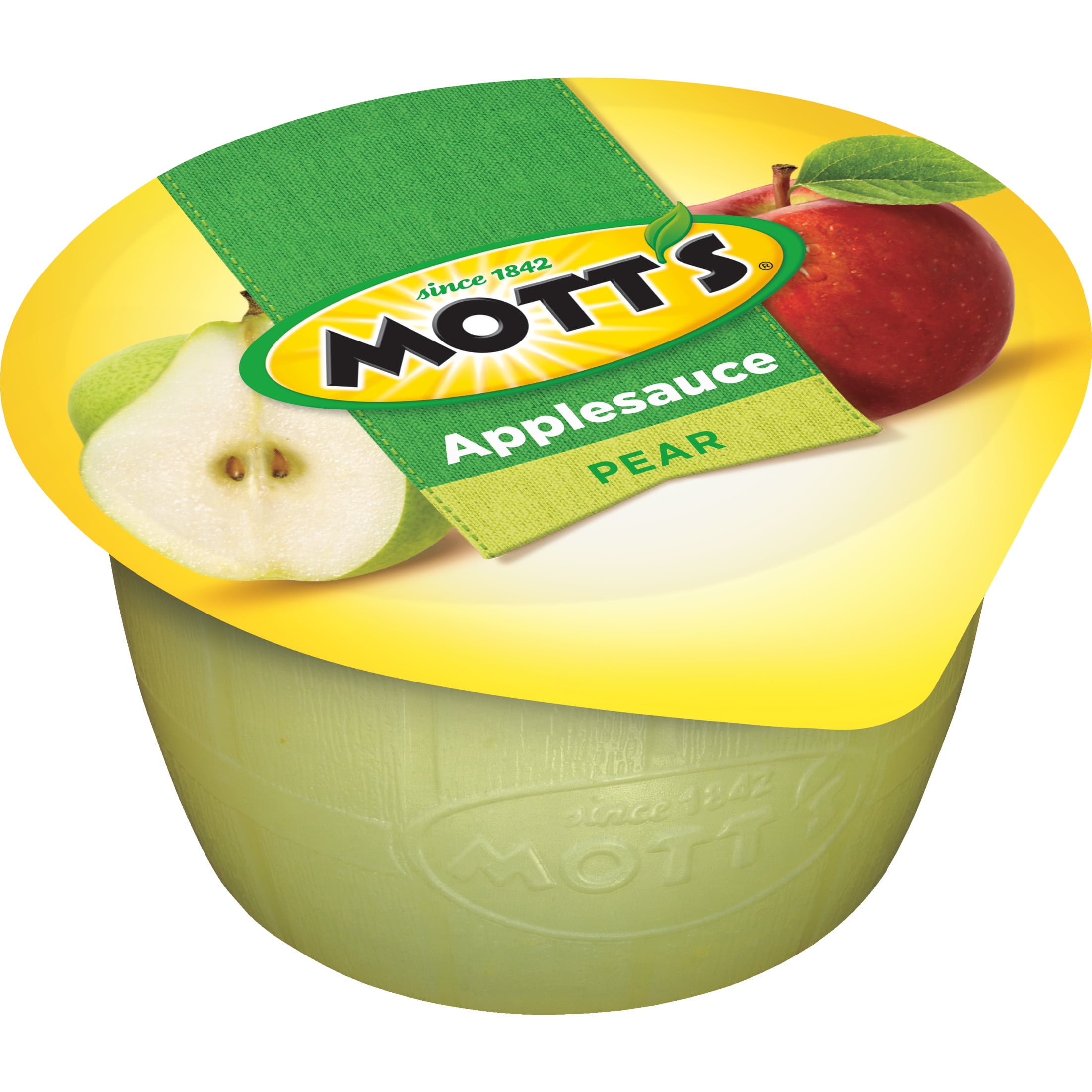 Mott's Pear Applesauce, 4 Ounce Cups, 6 Count