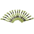 thumbnail image 2 of 25 Pcs Green Cotton Thread Stitch Needlepoint Sewing Skein Floss Embroidery, 2 of 5