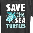 thumbnail image 3 of Instant Message - Save The Sea Turtles - Women's Short Sleeve Graphic T-Shirt, 3 of 6