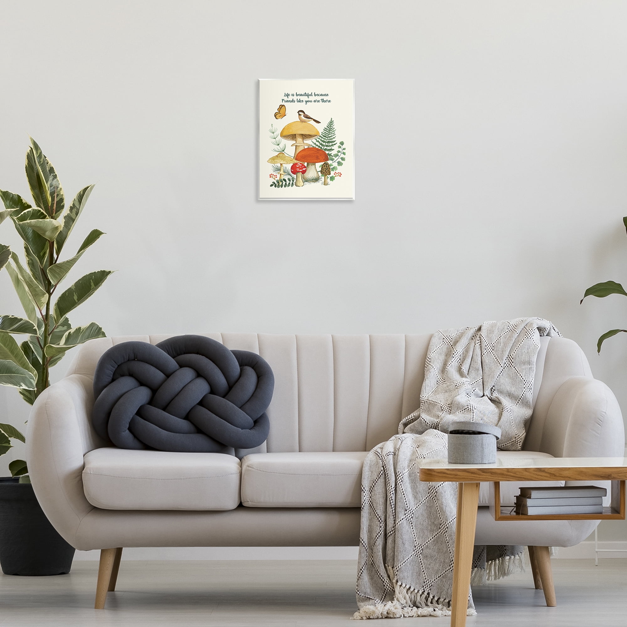 Stupell Industries Vintage Life Is Beautiful Plants & Flowers Painting Unframed Art Print Wall Art, 11 x 14
