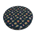 thumbnail image 2 of Lsque Fast Food Round Bar chair cushion covers Velvet Fabric Premium Comfort Protects from Scratches and Stains for 14-17 Inch Chair- 12 inch, 2 of 7