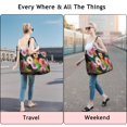 thumbnail image 5 of Pioneer Flower Floral Print Pattern Travel Tote Bags for Women Carry On,Large Weekender Bags for Women Travel,Multi Functional Duffle Bag for Work,Shopping,Sports, 5 of 5