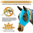 thumbnail image 3 of Super Comfort Horse Fly Mask Horse Mask With Ears Smooth And Elasticity Fly Mask With Uv Protection, 3 of 3