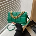 thumbnail image 4 of Cute clutch purse and artificial leather handbag for dating and daily commuting.-green, 4 of 5