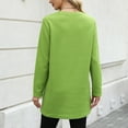 thumbnail image 4 of Scyoekwg Womens Long Sleeve Tunic Tops for Leggings with Pockets Fall Fashion Crew Neck Casual Loose Fit Long T Shirts (Green,L), 4 of 4