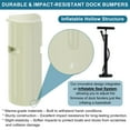 thumbnail image 3 of Inflatable Dock Bumpers, Heavy-Duty Marine Fenders Set, Rub Rail & Piling Protection for Boats, Piers, 3 of 8