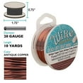 thumbnail image 2 of The Beadsmith Wire Elements Craft Wire - Tarnish Resistant, Soft Temper, Round, Antique Copper Color – 0.81mm, 20 Gauge, 10 Yard Spool – Jewelry Making, Wire Wrapping, Floral, & Other DIY Crafts, 2 of 6