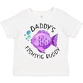 thumbnail image 3 of Inktastic Daddy's Fishing Buddy with Cute Purple Fish Boys or Girls Toddler T-Shirt, 3 of 5