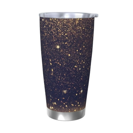 

Coaee Gold Black Glitter for 20oz Insulated Kettle Water Bottle For Running Hiking Cycling Climbing Men S Woman Insulated Water Bottle-Without Straw