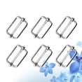 thumbnail image 2 of 100PCS Slide Belt Connection Roller Buckles Bag Strap Adjustable Metal Pin Buckles for Backpack Suitcase Clothes (Silver), 2 of 7