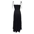 thumbnail image 6 of DHFJKG Women's Summer Dress Smocked Cami Spaghetti Strap A Line Maxi Dress Fashion Beach Vacation Clothes Versatile Dresses, 6 of 6