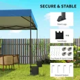 thumbnail image 5 of 135.8" L x 118.1" W Pop Up Canopy Tent, 1-Min Setup, UPF30+ Waterproof 210D Oxford, Foldable Portable with Carry Bag,Dark Blue, 5 of 7