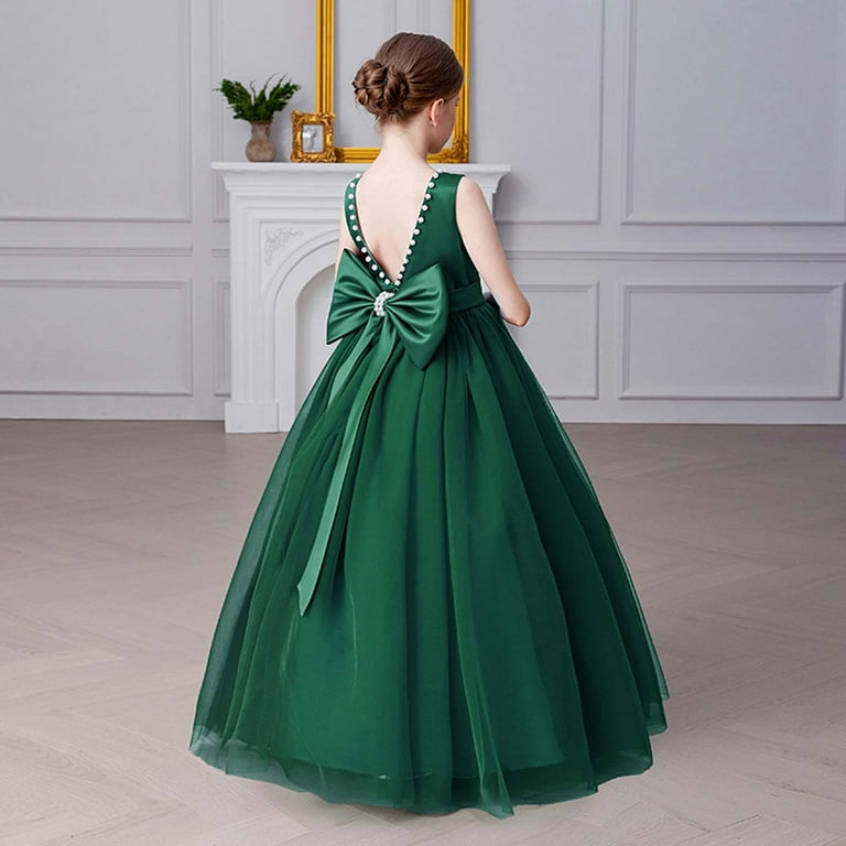 Teen Girls Green Dress Ruffle Baby Tulle Dress Princess Dresses for Girls  Dress Up Clothes for Girls 11-12 Years - Walmart.com