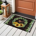 thumbnail image 4 of Entryway Rug 2'x3', Spring Eucalyptus Sunflower Small Rug for Kitchen Bathroom Door Mat Indoor Entrance, Farmhouse Birds Brown Wood Non-Slip Area Rugs Floor Mats Carpet Front Door Rugs, 4 of 8
