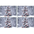 thumbnail image 2 of EREHome Pin de Noël Set de Support de Plaque de Set de 4, Tapis de Table Protecteur 12x18 Pouces, 2 of 5
