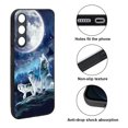 thumbnail image 2 of WIRESTER Shockproof Soft Rubber Cover Case for Samsung Galaxy S24 FE 6.7", Wolf Pack Moon, 2 of 5