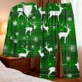 thumbnail image 4 of asdoklhq Warm Pajamas for Women Set Women's Christmas Home Pocket Printed Pajama Set for Daily Home Wear Long Sleeves Set Green L, 4 of 8