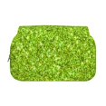 thumbnail image 2 of Hirioo Lime green glitter for Large Grid Mesh Pencil Case with Zipper Stationery Organizer Case, 2 of 7