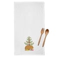 thumbnail image 2 of Carolines Treasures BB9301WTKT Hungarian Mangalica Pig Christmas White Kitchen Towel Set of 2 Dish Towels Teal 19 X 25", 2 of 3