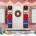thumbnail image 3 of 1 Pair Outdoor  Doorway Soldier Model Nutcracker Banners Christmas Decorations, 3 of 11