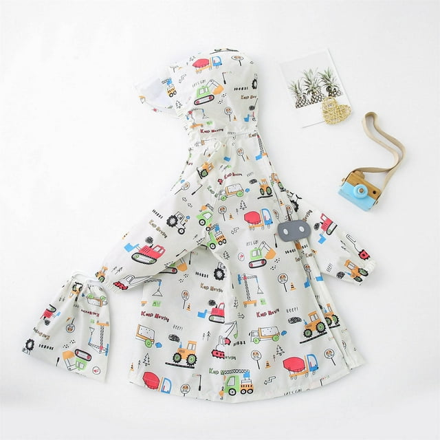 Dvkptbk Imperméables pour Tout-Petits Enfants Garçons Filles Manteau de Pluie Imperméable Léger Imperméable Poncho de Pluie pour Enfants Combinaison de Pluie pour Enfants Imperméable Réutilisable 6 Ans
