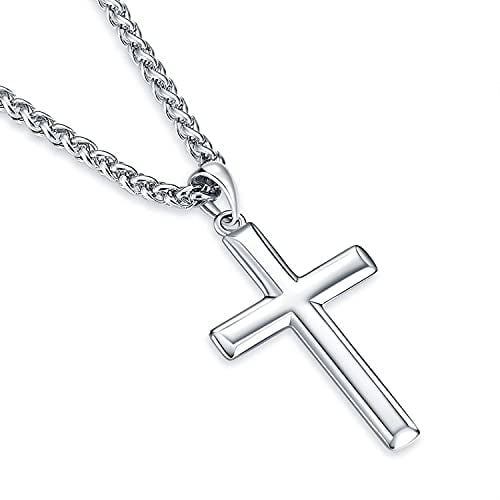 Womens Cross Necklace Silver | Bliss | 5921SS/18SS - Rosarycard.net