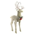 thumbnail image 2 of Northlight 26" Ivory and Brown Reindeer Twine Christmas Decoration, 2 of 3