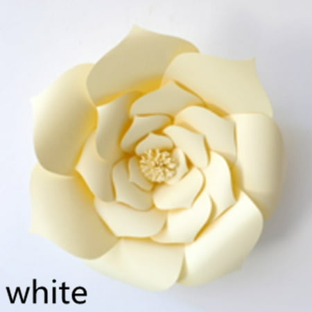 Gold Rose Heart Flower - 40cm 1Pcs Paper Flower Backdrop Wall Large Rose Flowers Wedding Party Decor