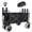 Black + Steel+2, variant on YANGXUN 9 Inch Pneumatic Tires Beach Wagon Black Heavy Duty 500lbs Capacity All Terrain Steel Frame Fishing Cart with Rod Holders and Multiuse Bag for Sand Camping