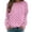 Pink, variant on VEKDONE Women’s Polka Dot Print Sweatshirt Long Sleeve Crewneck Casual Pullover Tops Loose Fit Lightweight Basic Sweatshirts