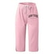 thumbnail image 3 of Pantalones deportivos de mujer, cintura media, elástica, poliéster y spandex, estilo informal y estilizado, tallas S-XXL, 3 of 3