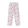 thumbnail image 3 of Lsque Rose Flowers Print Men's Pajama Pants, Lounge Pant - Comfortable Home Wear,Elastic Waistband, Stylish Design-X-Large, 3 of 9