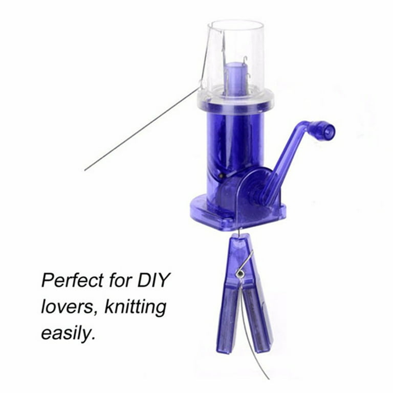 Knitting Machine Embellish Hand Knit Loom Spool Knitter Craft Bracelet Weave Tool Sewing Accessories, Blue