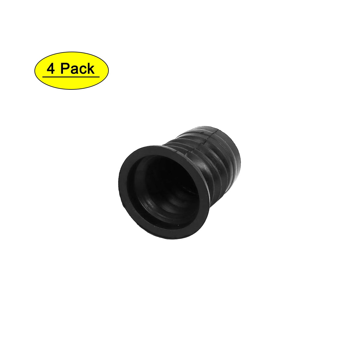 4pcs 45mm Dia 48mm Height Rubber Drain Valve Seal Black for Washing