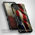 thumbnail image 3 of Cass Creations Case Compatible for Samsung Galaxy A12, Hybrid Shockproof Bumper Protective Phone Cover - American Flag, 3 of 5