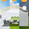 thumbnail image 5 of SANOPY 10' x 15' Heavy Duty Pop up Canopy with 4 Removable Sidewalls, Instant Commercial Tent for Party, Portable Gazebo with Sangbags, Roller Bag, White, 5 of 8