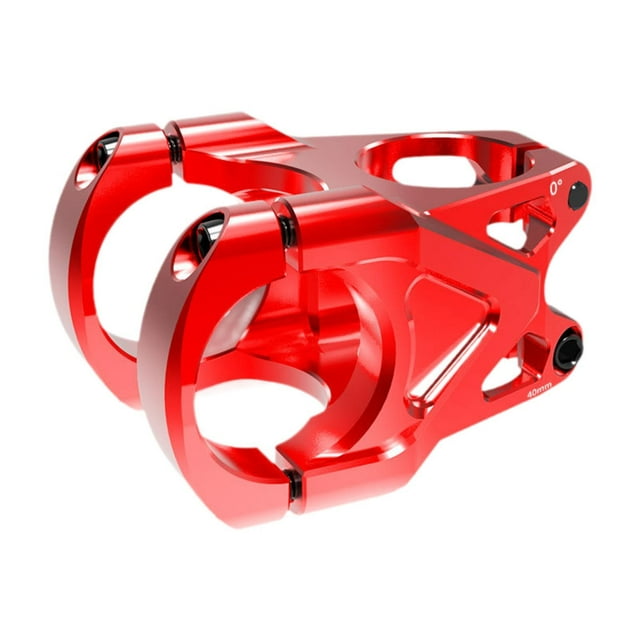 Potencia de bicicleta de montaña Potencia de manillar corto Premium Ultraligero Fácil de usar Pieza Rojo