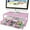 Pink, variant on Metal Monitor Stand Riser and Computer Desk Organizer with Drawer for Laptop, Computer, iMac, Pink