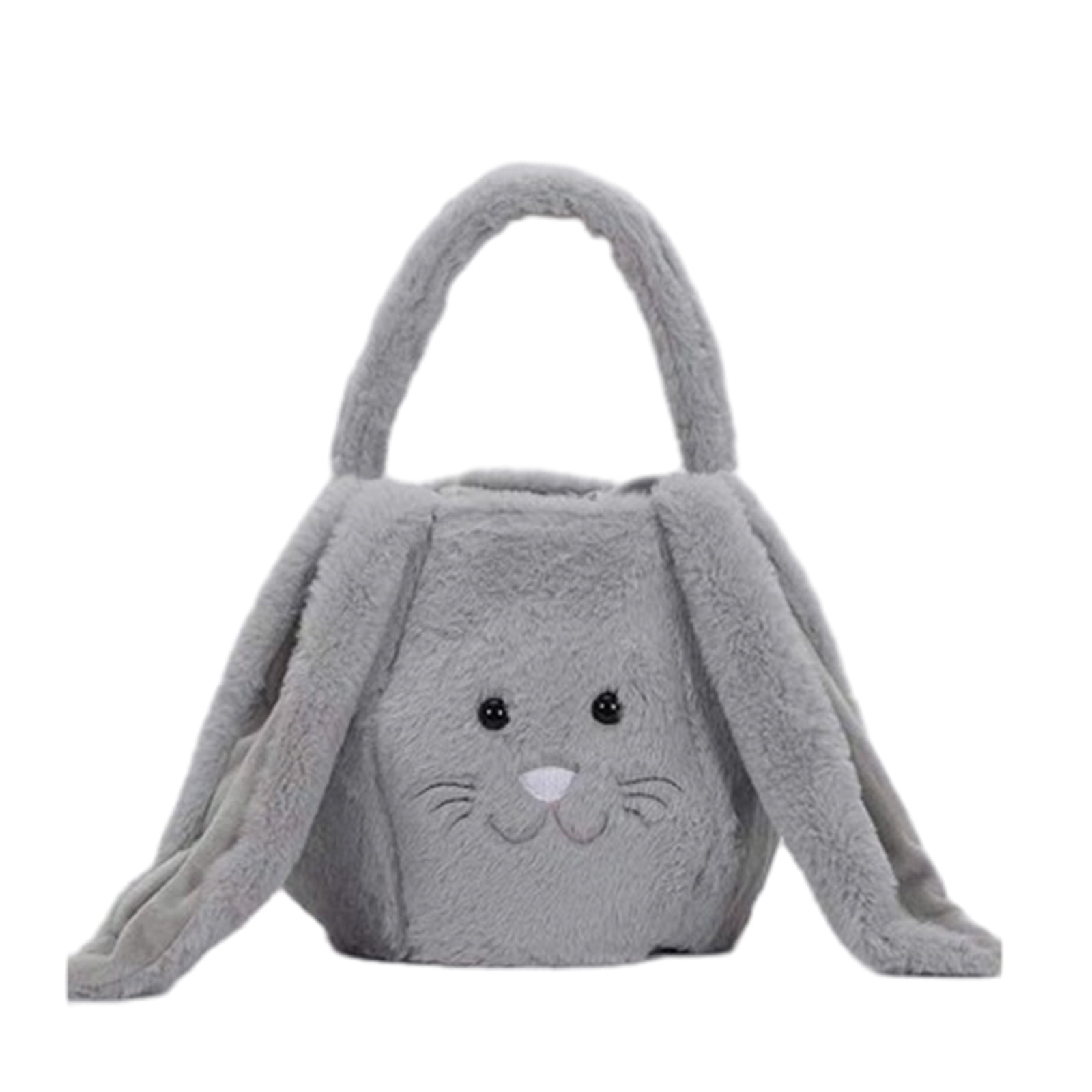 VibHome Easter Baskets Bags for Kids Gift Happy Easter Bunny Long Ears Bags Easter Basket Buckets Easter Tote Bags Children Gift Storage Handbag on Clearance!