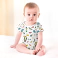 thumbnail image 3 of Watercolor Toucan Baby Bodysuits Tropical Birds Leaves Fruits Short Sleeve Baby Romper for Boy Girl Infant Soft Baby Clothes, 3 of 7